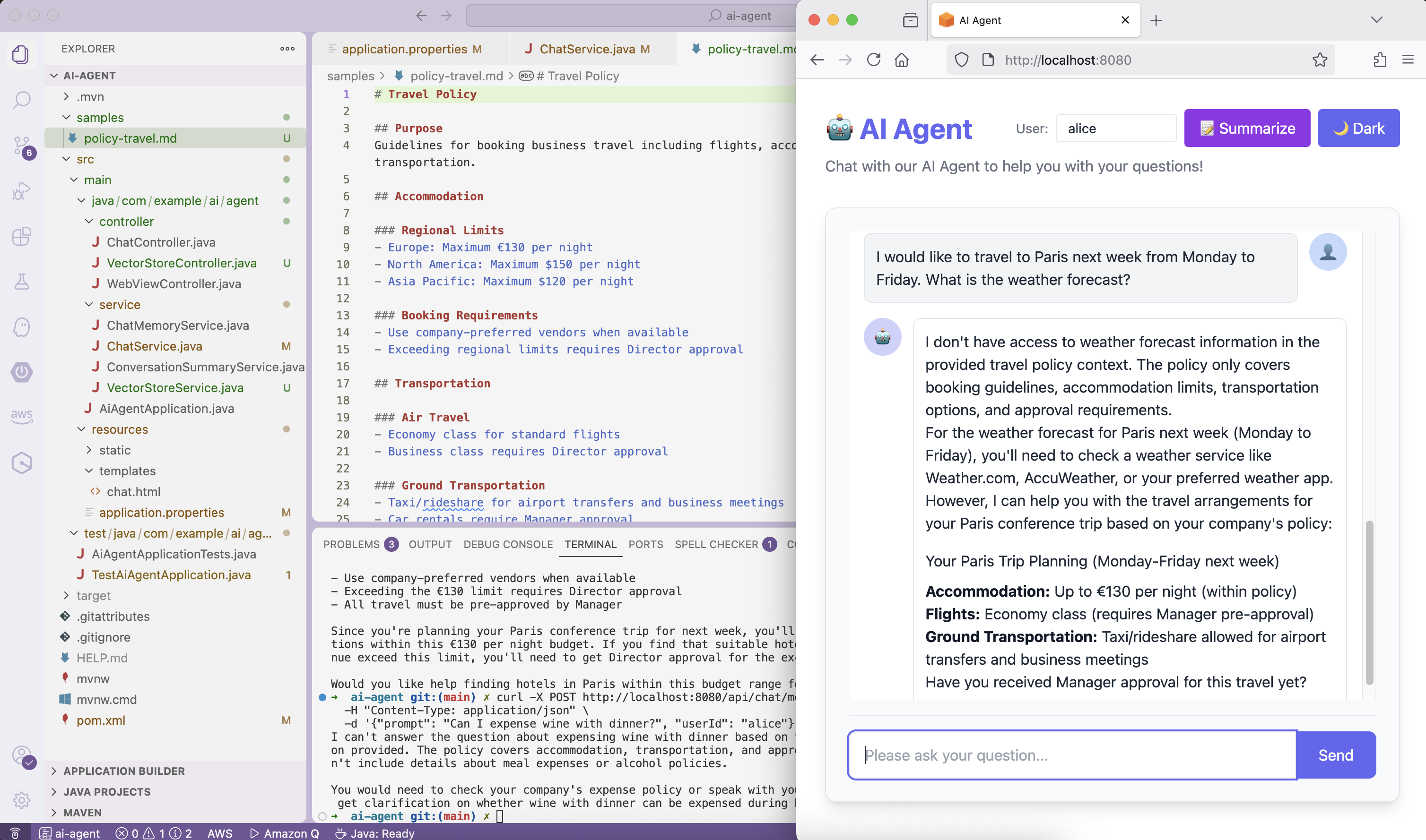 Alice forecast request problem